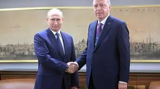 Spotkanie Putina z Erdoganem w Stambule. Zdjęcie z 8 stycznia 2020 roku
