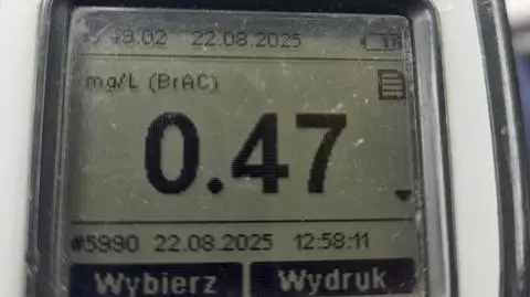 Egzaminowana kobieta była pijana