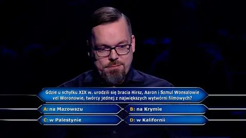 Gdzie urodzili się bracia Wonsalowie vel Woronowie? Pytanie w "Milionerach" za 125 tysięcy złotych