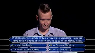 Tomasz Boruch w "Milionerach". Dotyczyło dwóch wysp
