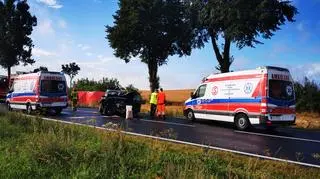 Kierowca volkswagena zginął na miejscu