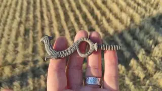 Poza średniowiecznym grotem poszukiwaczom udało się wydobyć jeszcze kilka innych archeologicznych perełek. 