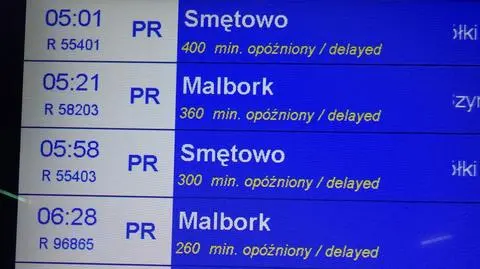 Nawet 400 minut opóźnienia. Marznący deszcz sparaliżował kolej