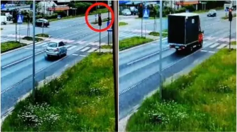 Przejechali na czerwonym, kilkaset metrów dalej czekali na nich policjanci