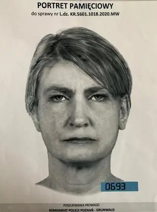 Portret pamięciowy jednej z poszukiwanych kobiet