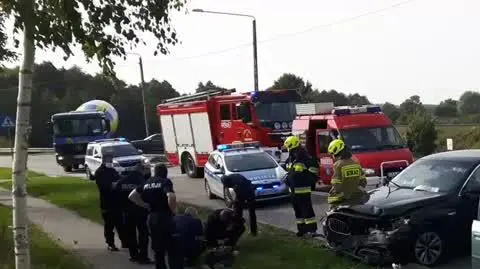 Wypadek podczas pościgu w Somoninie