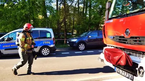 Akcja służb przy ul. Rybackiej w Ustce