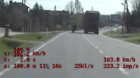 Na liczniku miał blisko 200 km/h. Podczas ucieczki zderzył się z policyjnym radiowozem