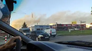 Poranne dogaszanie pożaru w Malborku