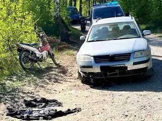 13-latek stracił panowanie nad pojazdem
