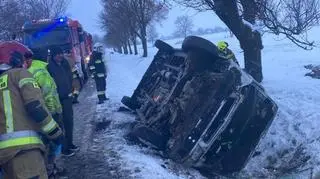 Kierowca busa wiózł pięciu pasażerów