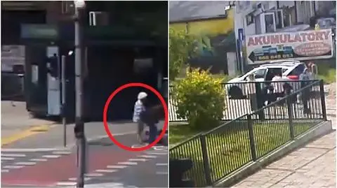 Kobieta zasłabła, gdy jechała z dzieckiem rowerem a 74-latek w samochodzie. Ruszyli im z pomocą