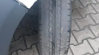 "Kontrola wykazała także złe ogumienie samochodu"