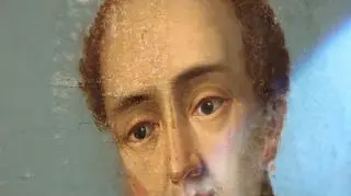 Fragment obrazu przedstawiającego św. Ludwika Bertranda