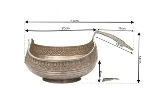 Wymiary srebrnej czary 
