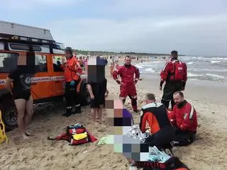 Akcja ratunkowa w Gdańsku-Sobieszewie