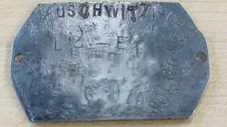Plakietka prawdopodobnie należała do pracownika przymusowo zatrudnionego w IG Farbenindustrie