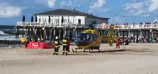Na miejsce przybył helikopter LPR