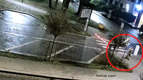 Niewybuch przy magistracie w Gryfinie. Policja szuka osoby z monitoringu