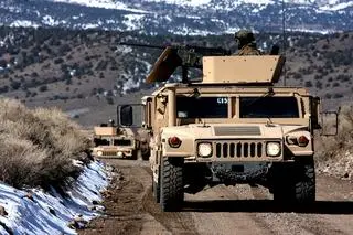 Humvee amerykańskich Marines