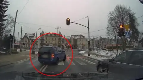 Niebezpieczna sytuacja na gdańskim skrzyżowaniu