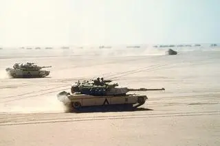Czołgi M1 Abrams podczas operacji Pustynna Burza