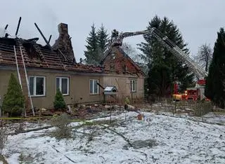 Trudna akcja gaśnicza w Mysłakach