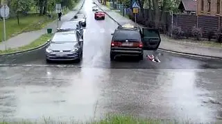 Dziecko wypadło z taksówki