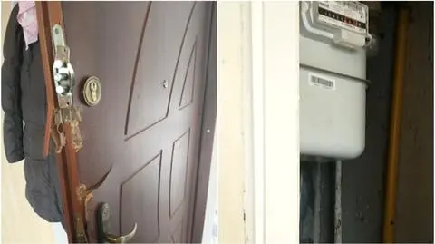 Ukrył się w pionie z rurami