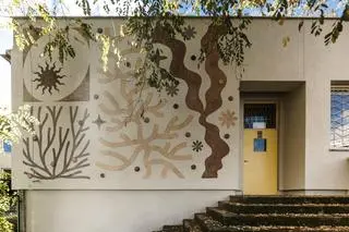 Pierwsze deszczowe dni mural przetrwał bez szwanku