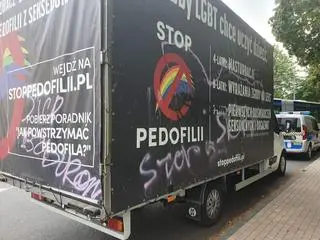 Furgonetka została zatrzymana przez Straż Miejską