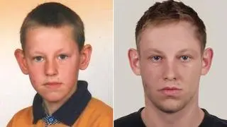 Zdjęcie Kamila Kowalczuka z 2005 roku i portret progresywny z 2022 roku