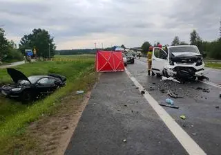 Droga w miejscu wypadku była zablokowana przez kilka godzin