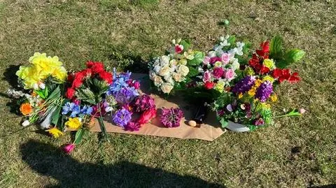 Rano wyszła z cmentarza z wielkim workiem