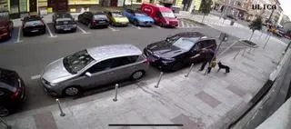 Mężczyznę nagrał uliczny monitoring