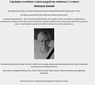 Z głębokim smutkiem i żalem...