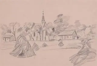Karta ze szkicownika Leona Wyczółkowskiego