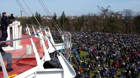 Thousands of bikers rallied at Jasna Góra Monastery