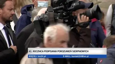 Lech Wałęsa speaks on 41st anniversary of Solidarity trade union launching