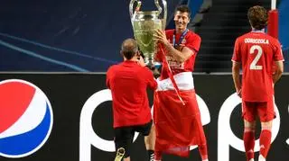 Robert Lewandowski w ubiegłym roku wygrał Ligę Mistrzów z Bayernem Monachium
