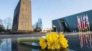 Yellow daffodils are symbols of remembrance of Warsaw Ghetto Heroes