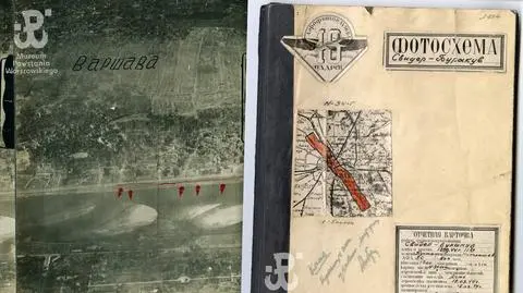 Photos of Warsaw during Uprising taken from a Soviet plane