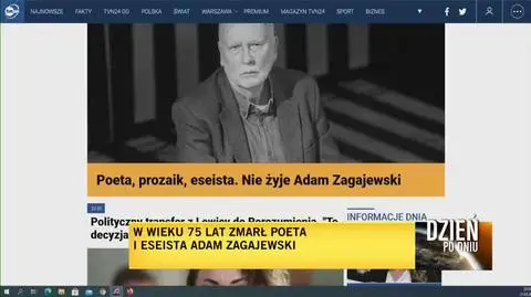 Adam Zagajewski passed away aged 75