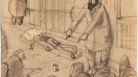 Five drawings showing Warsaw Ghetto. Identity of the mysterious artist finally confirmed