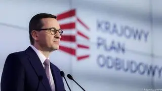 Prime Minister Mateusz Morawiecki announcing the National Recovery Plan 