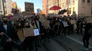 Protest in Łódź
