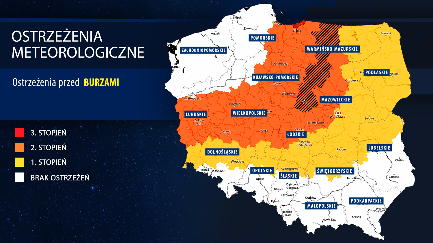 Ostrzeżenia meteorologiczne IMGW