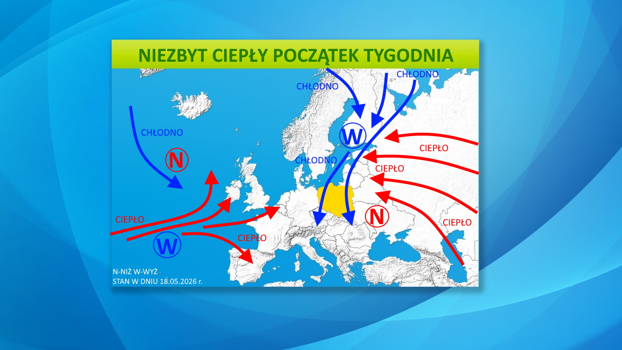 Czasami będzie mniej niż 20 stopni