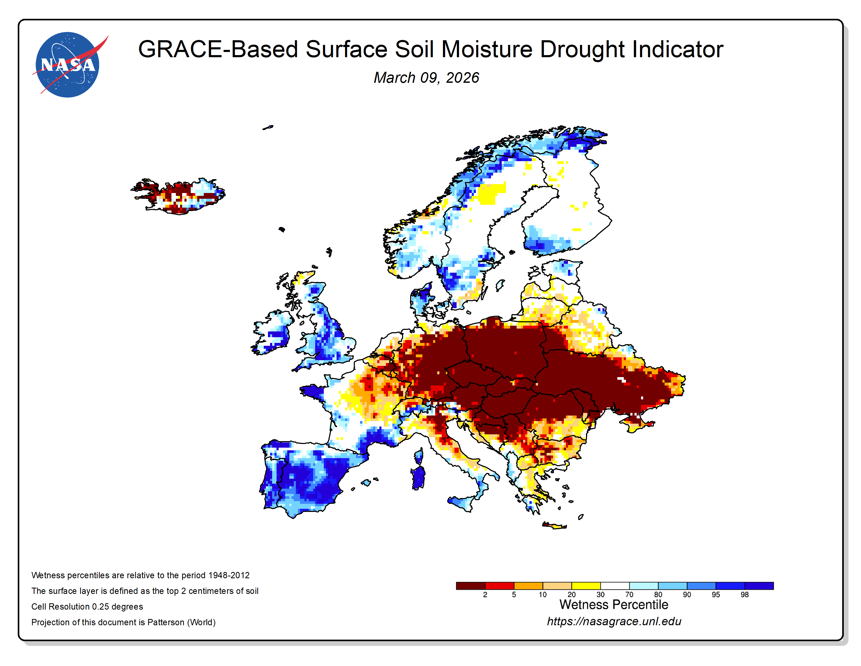 Wilgotność powierzchniowa gleby