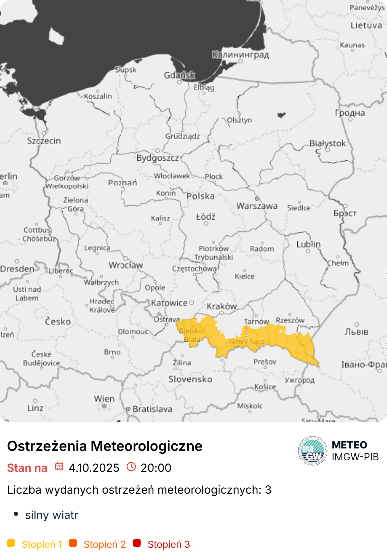 Ostrzeżenia meteorologiczne